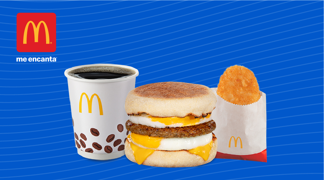 2X1 McMenú de McMuffin de salchicha y doble huevo