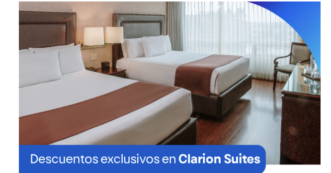 Descuentos exclusivos en Clarion Suites